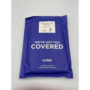 NWT Nuzzle King 500 Thread Sateen Bedroom 100% Cotton Pillowcase - 20"X36"